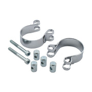 MCS XL Sportster Header Clamps. Chrome – 1957–1985 XL Sportster