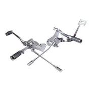 MCS Evo XL Forward Control Kit. O-ring Pegs. Chrome – 1991–2003 5-Speed XL Sportster