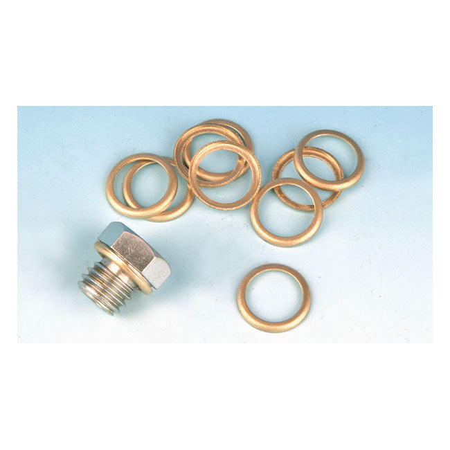 James Gaskets Seal Washer Transm. Drain Plug / Oil Screen Plug – 1941–1986 Big Twin; 1952–1976 K; XL…