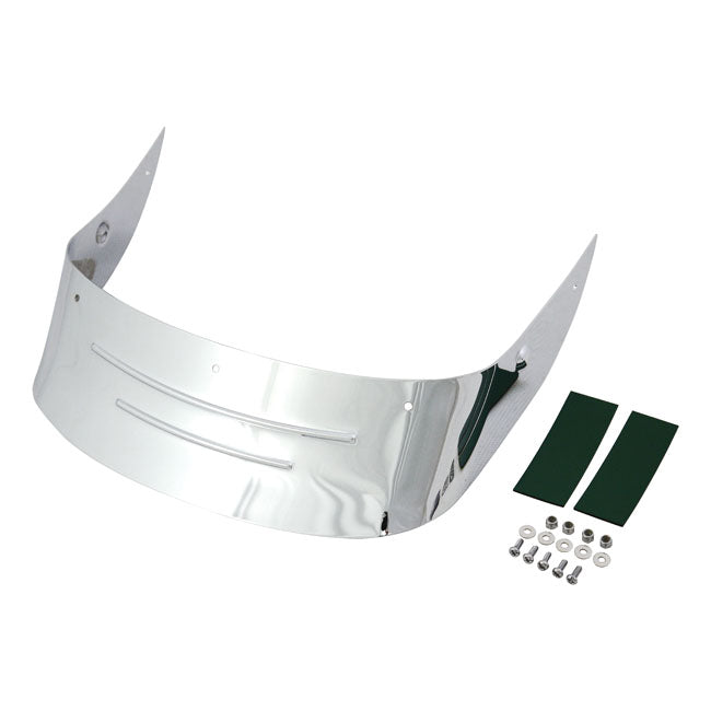 MCS Fatboy Rear Fender Tip, Ribbed. Chrome – 2007–2017 FLSTF
