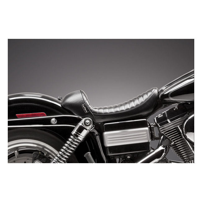 Le Pera Stubs Cafe Solo Seat. Black, Pleated – 2006–2017 Dyna