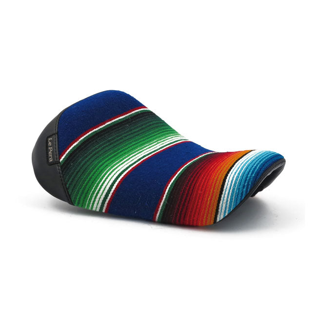 Le Pera, Bare Bones Solo Seat. Mex Blanket for 04-20 XL (Excl. 07-09 XL) With 3.3 Gallon Fuel Tank