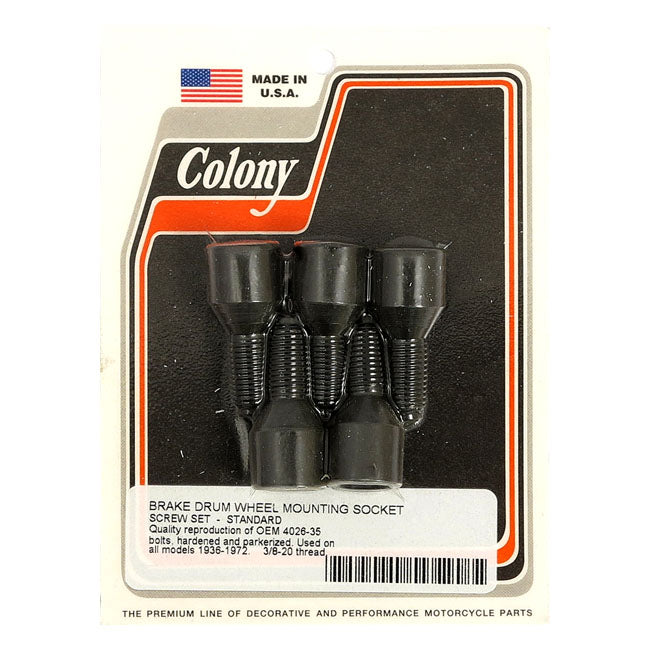 Colony Brake Drum. Black – 1941–1972 Big Twin