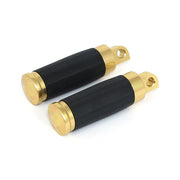 MCS Caliber Footpegs, Brass – All Traditional H-D Male Mount