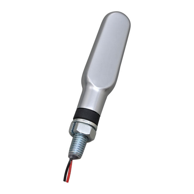 Daytona D-Light Mini LED Turn Signal Set. Chrome, Clear Lens