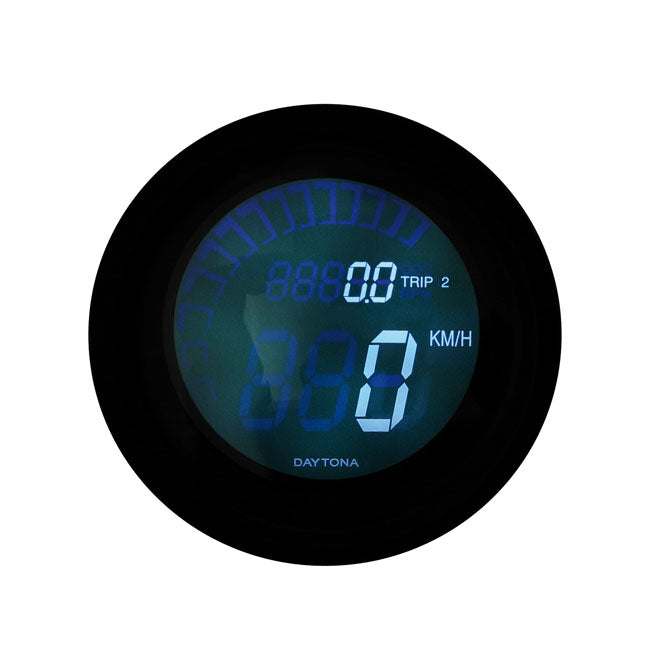 Daytona Velona Digital 60mm Speedo/Tacho (ECE), Black