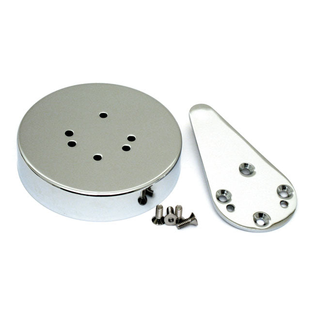 MCS Dust Shield & Shift Lever Kit. Chrome – 74-E79 4-Speed FX