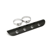 MCS Universal Bullet Hole Heat Shield 10" Long Black – 1-3/4" Exhaust Pipes