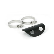 MCS Universal Bullet Hole Heat Shield 4" Long Black – 2-1/4" Exhaust Pipes