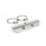 MCS Universal Bullet Hole Heat Shield 7" Long Chrome – 2-1/4" Exhaust Pipes