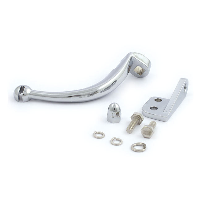 MCS Clutch Releasing Lever Kit. Chrome – 1980–1986 5-Speed Big Twin