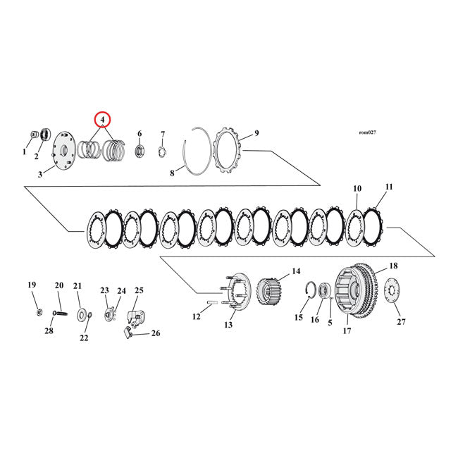 MCS Clutch Spring Set – 71-E84 XL Sportster