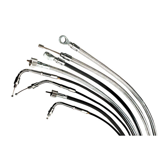 Barnett Throttle Cable. Black. STD 33.5" – 1976–1980 Big Twin; L1976–1980 XL…