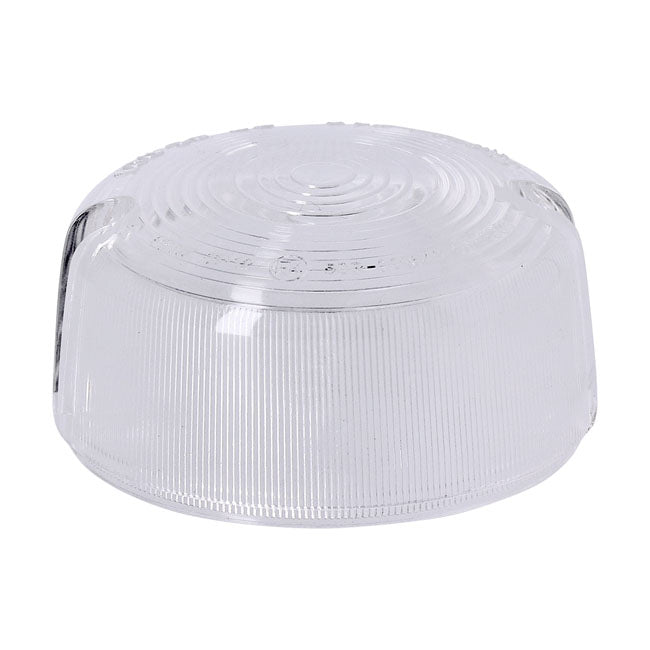 MCS Replacement 3" Bullet Turn Signal Lens. Clear – 1986–1995 FX; FXR; XL Sportster