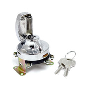 MCS FL Style Ignition Switch. 5-Pole, Flat Key, Chrome – 1936–1972 FL