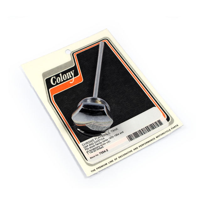 Colony Oil Tank Screw-in Dipstick. Chrome – 1936–1954 FL Style Tanks with OEM…