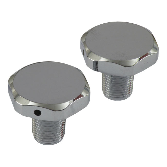 MCS 41mm Fork Tube Cap Bolts. Chrome – 49-E77 FL