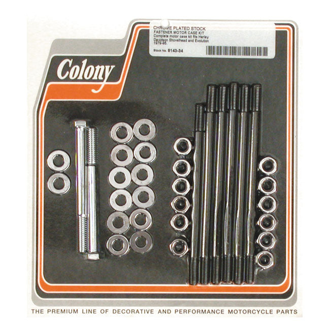 Colony Crankcase Bolt Kit – 1979–1995 Big Twin
