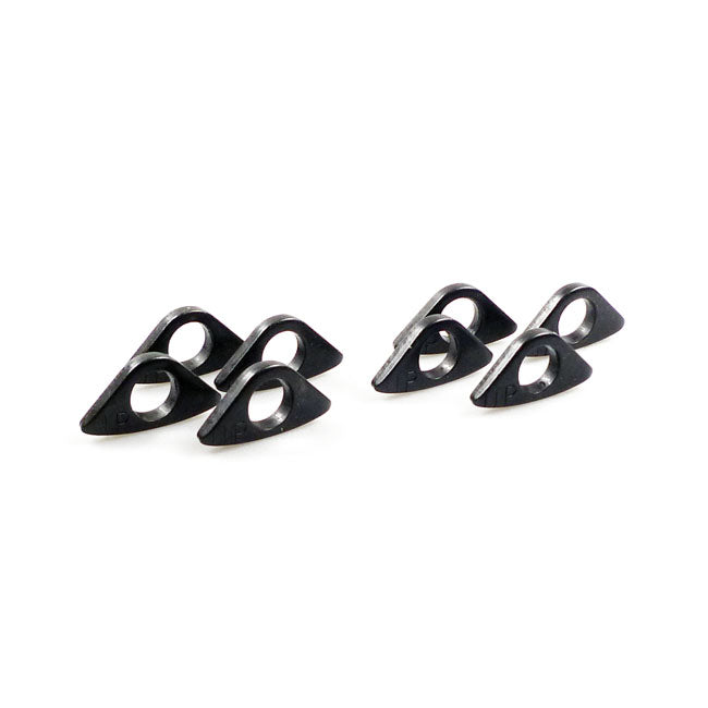 Colony Cylinder Base Stud Spacers Set. Black – L1978–1984 1340cc/80Cui Shovelheads