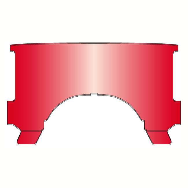 National Cycle Replacement Adj. Lower Window (Style B). Red – 1960–1984 FL with OEM or National Cycle…