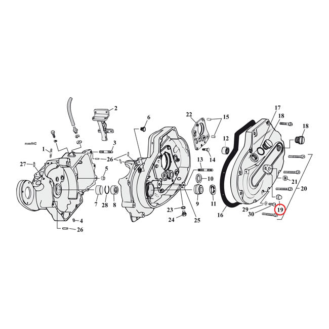 Gardner-Westcott 1/2-13 Acorn Nut Chr – 1977–1990 XL Sportster (Primary Cover)