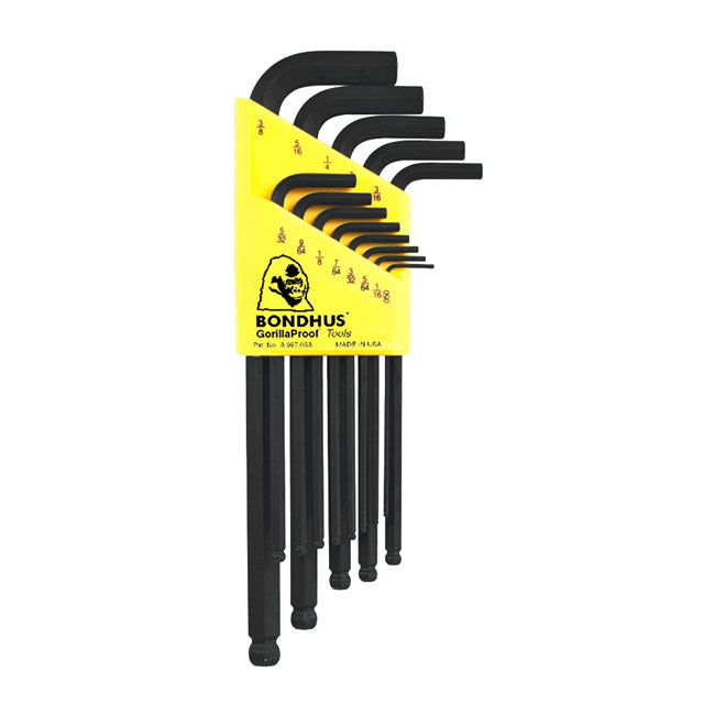Bondhus Allen Head / Ball-end Wrench Set. US Sizes