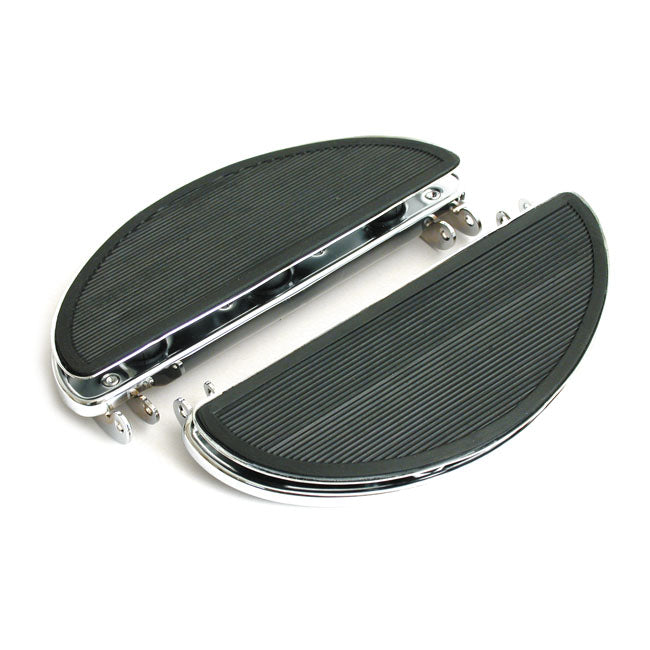 MCS Oval Early FL Floorboards. with Dampers. Chrome – 1940–1984 FL; FLH; 1940–1951 WL 750cc…