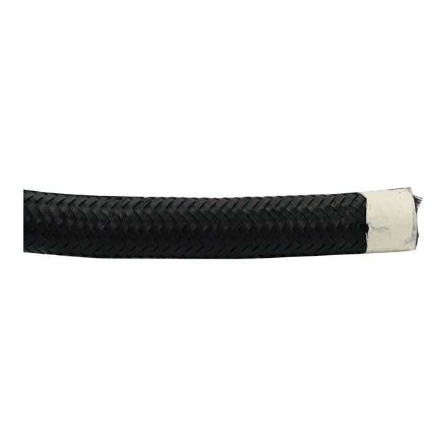MCS Braided Hose 5/16" (8mm). Black Nylon
