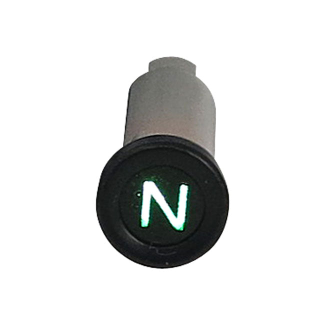 MCS 3/8 Indicator Light. Green, with ''N'' Neutral Symbol – 1991–2003 Various H-D Models