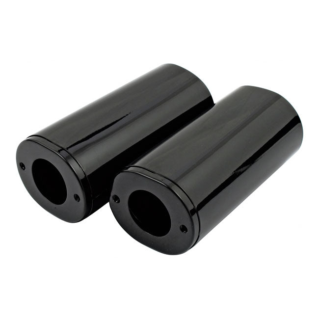 MCS Upper Fork Slider Covers, Std Length. Black – 1949–1984 FL; 1986–2017 FLS; FLSS; FLST…