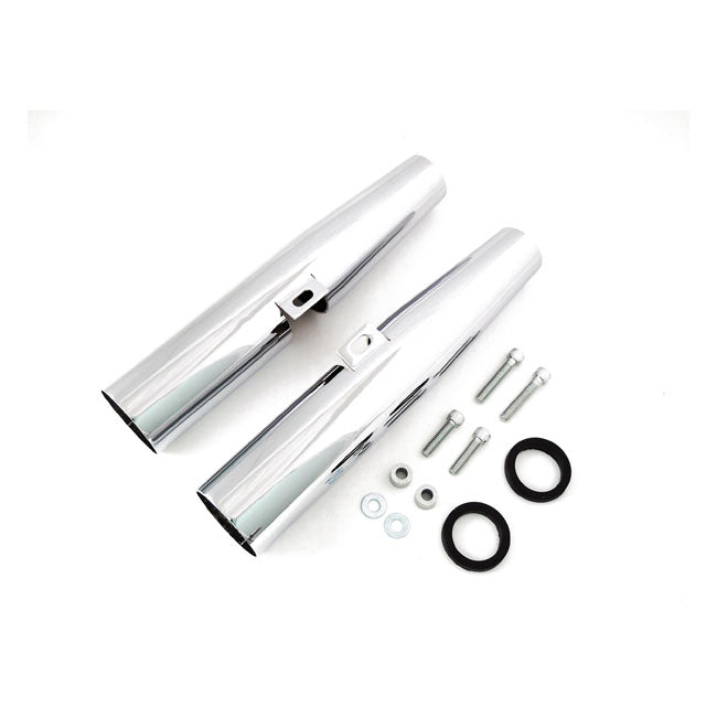 MCS Fork Shrouds for 39mm Forks. Chrome – 2004–2015 XL Sportster
