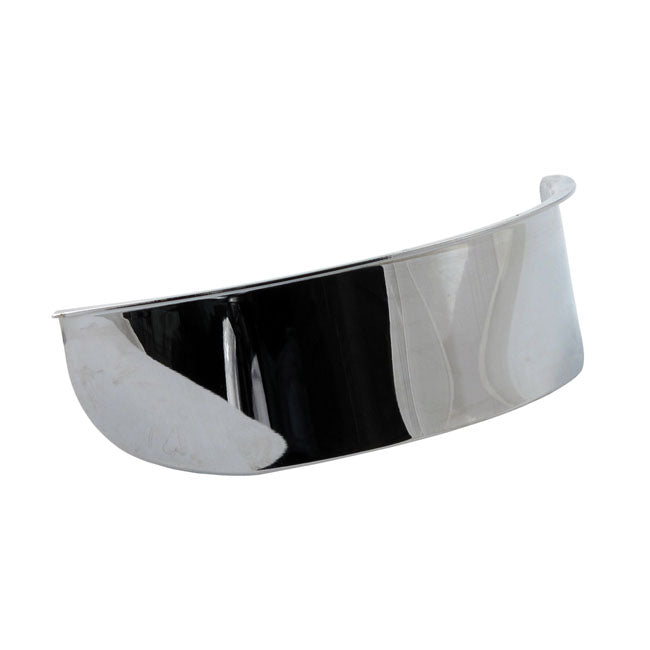 MCS Smooth Headlamp Visor. 5-3/4". Chrome – All H-D with 5-3/4" Headlamp and Bates…