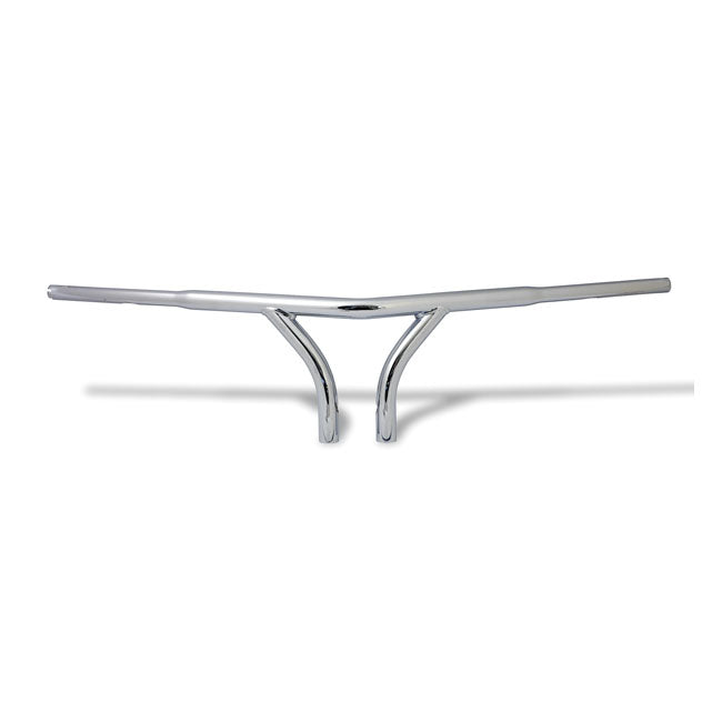 Highway Hawk 1-1/4" V-Bar Extreme'' Handlebar. Chrome – 1982–2022 H-D with 3-1/2" Mount Bolt…