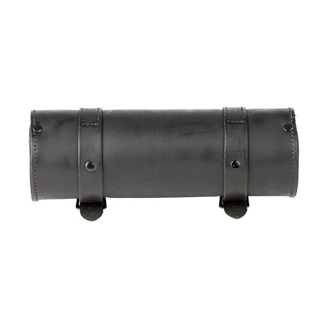MCS Leather Tool Roll. Black with Black Buckles. 1L – Universal