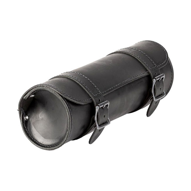 MCS Leather Tool Roll. Black with Black Buckles. 1L – Universal