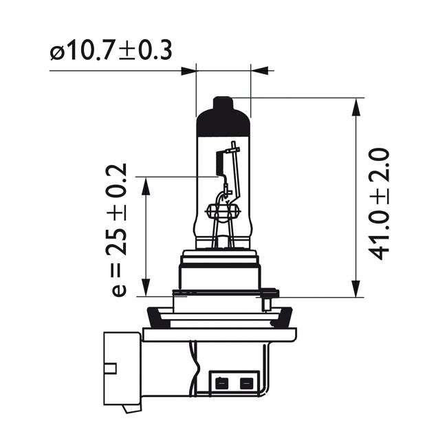 Philips LongLife EcoVision Headlamp Bulb H11