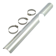 MCS FLT Header Heat Shield, Lower Right. Chrome – 1981–1991 FLT/Touring