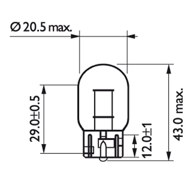 Philips Light Bulb W21W