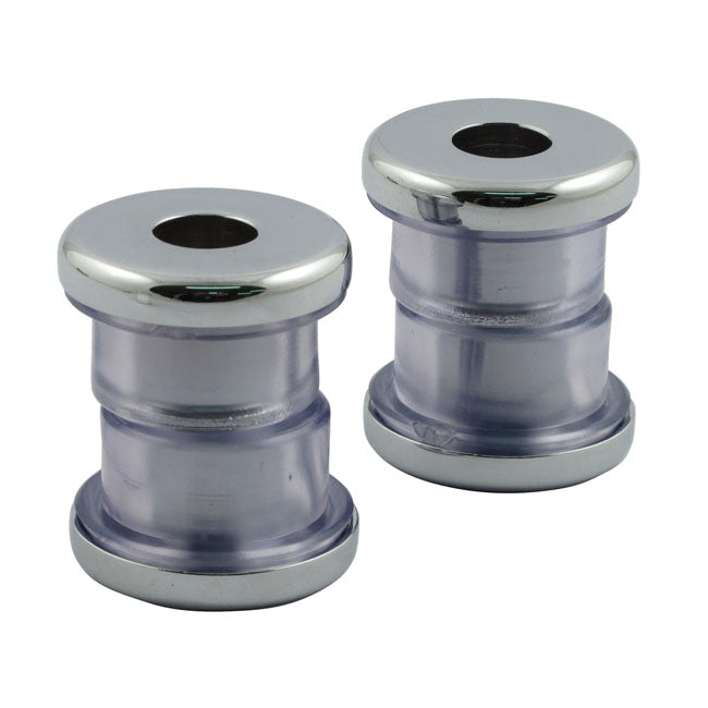 MCS Handlebar Damper Kit, Clear Polyurethane – 1973–2017 Big Twin; XL Sportster
