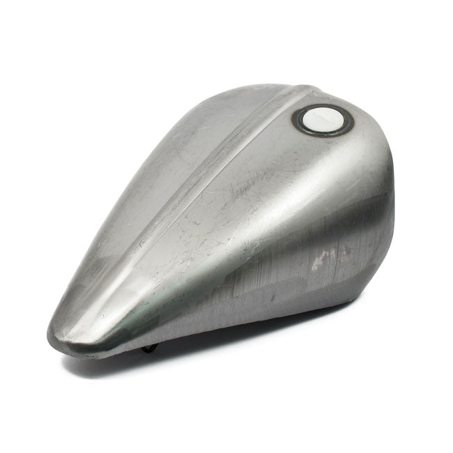 Motorcycle Storehouse Amen Style Ribbed Gas Tank, 2.35 Gallon for 83-03 XL