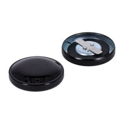 MCS Gas Cap Set, Late Style. Gloss Black – 1936–1982 H-D