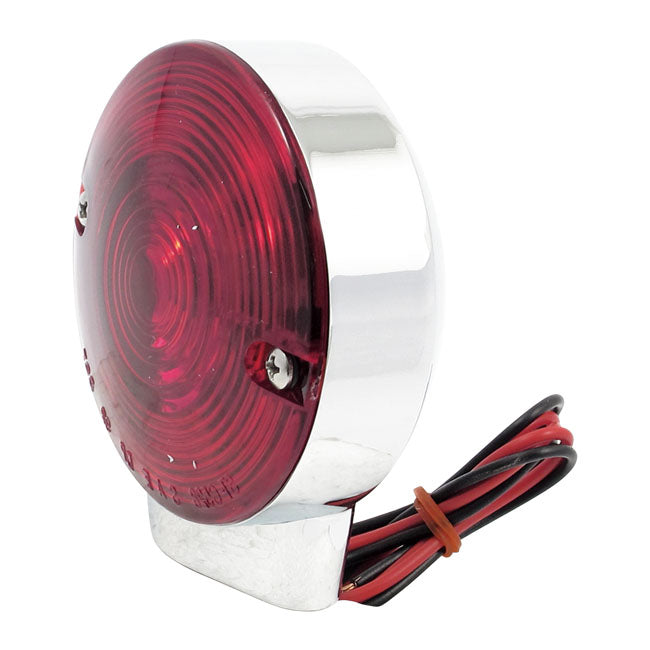 MCS Turn Signal Assembly. Front. Red Lens. Chrome – 1986–2015 FLT/Touring; 2016–2022 FLHR/C…