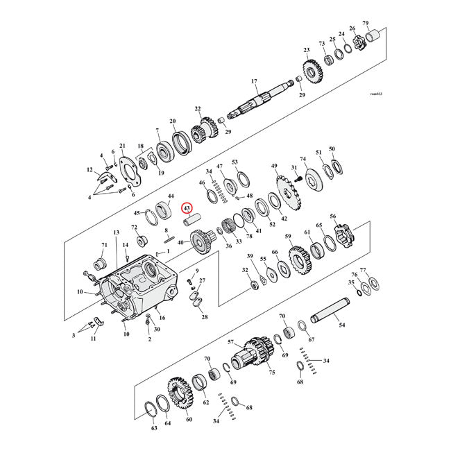 Jims Transmission Maindrive Gear – 1941–1986 4-Speed Big Twin