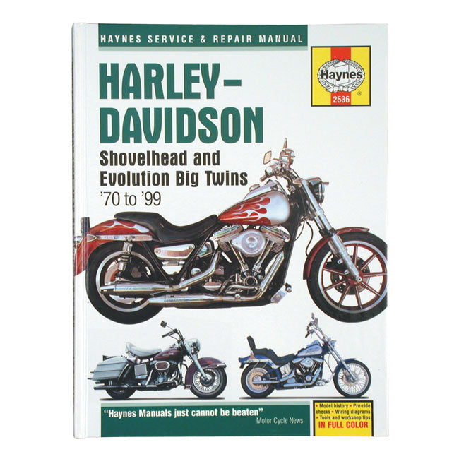 Haynes Service Manual. 70-99 Big Twin – 1970–1999 Shovel and Evo Big Twin Models