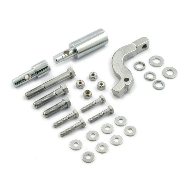 MCS Floorboard Mount Bracket Kit. Chrome – 1965–1984 4-Speed FL; FX with Aluminum…