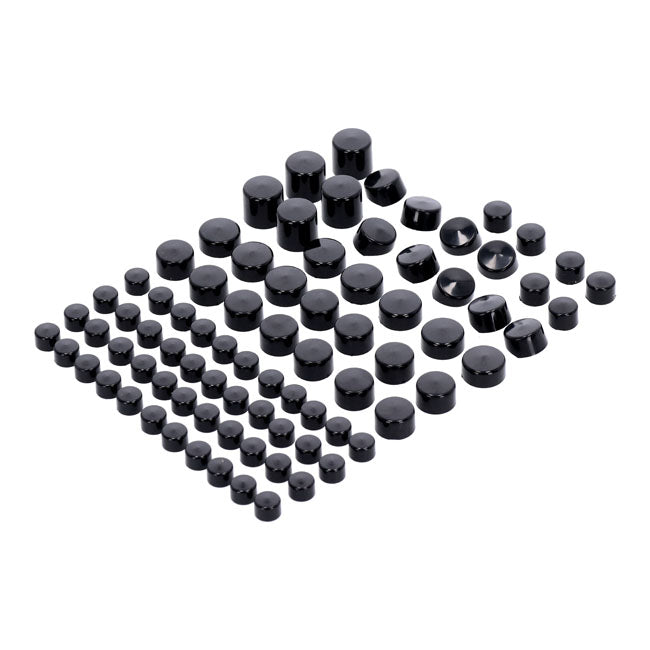 MCS Smoothtopps, Push-On Cover Set (83pc). Black – 1999–2006 FLT/Touring