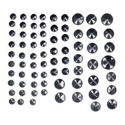 MCS Smoothtopps, Push-on Cover Set (74Pc). Black – 1986–2003 XL Sportster