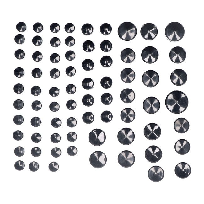 MCS Smoothtopps, Push-on Cover Set (74Pc). Black – 1986–2003 XL Sportster