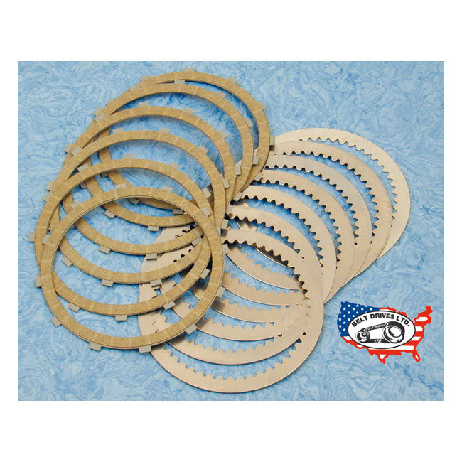 Belt Drives Ltd. Aramid Clutch Plate Kit – 1984–1989 Big Twin