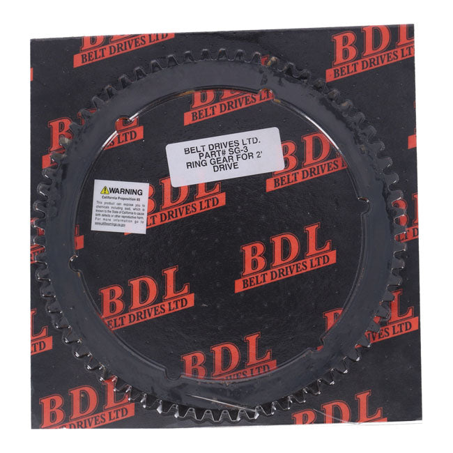 Belt Drives Ltd. Replacement Starter Ring Gear, Sg-3 – 2" Bdl Signature Series Belt Drives:…